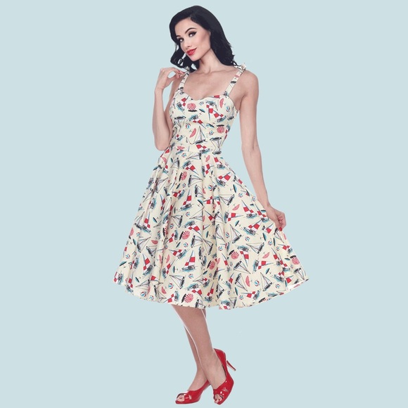 ⛵️Albuquerque Dress in Sailboat Print - Picture 2 of 5